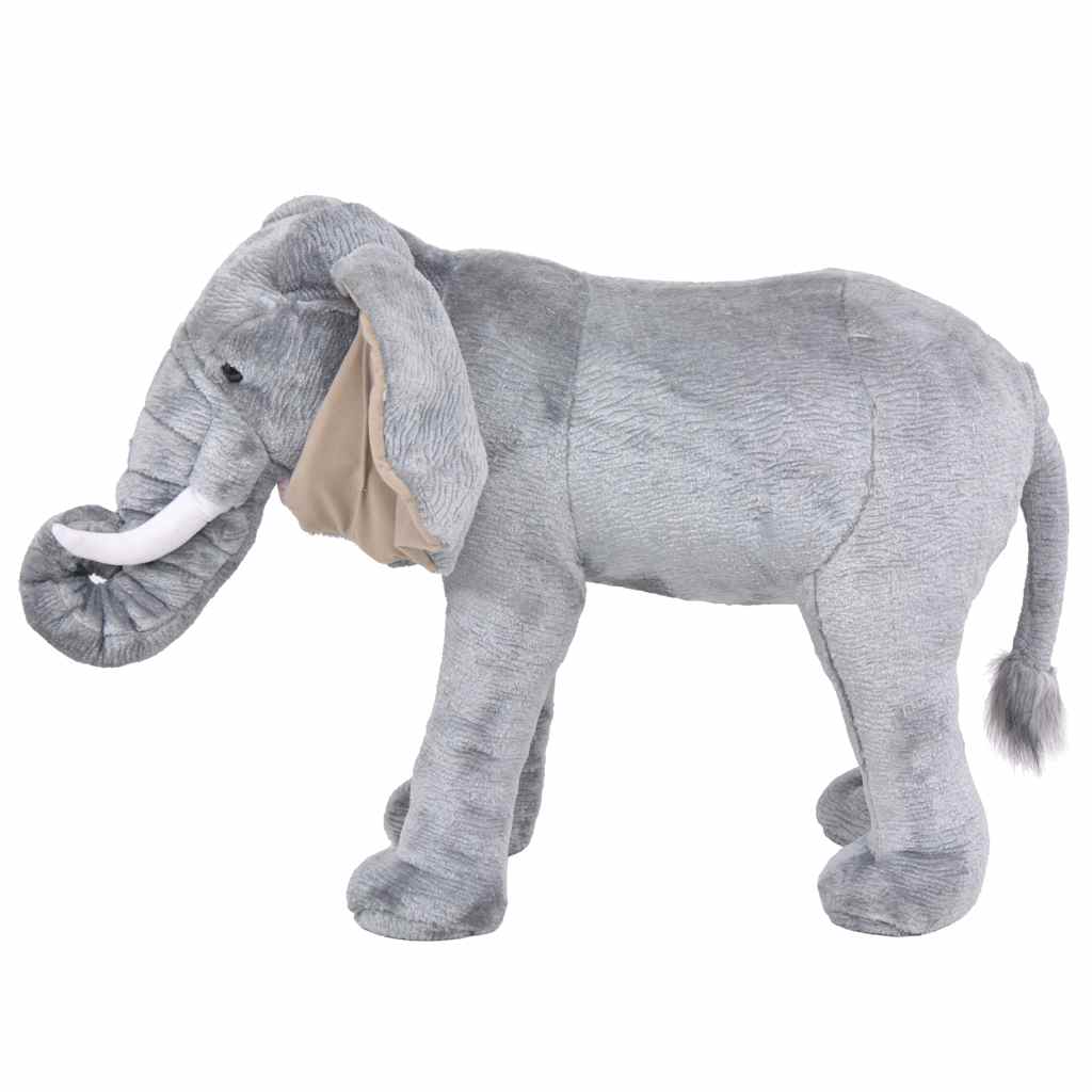 Elefante de montar em peluche cinzento xxl