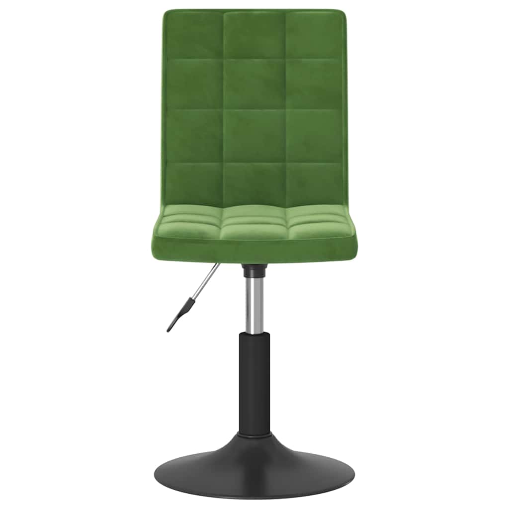 Cadeiras de jantar giratórias 6 pcs veludo verde-escuro