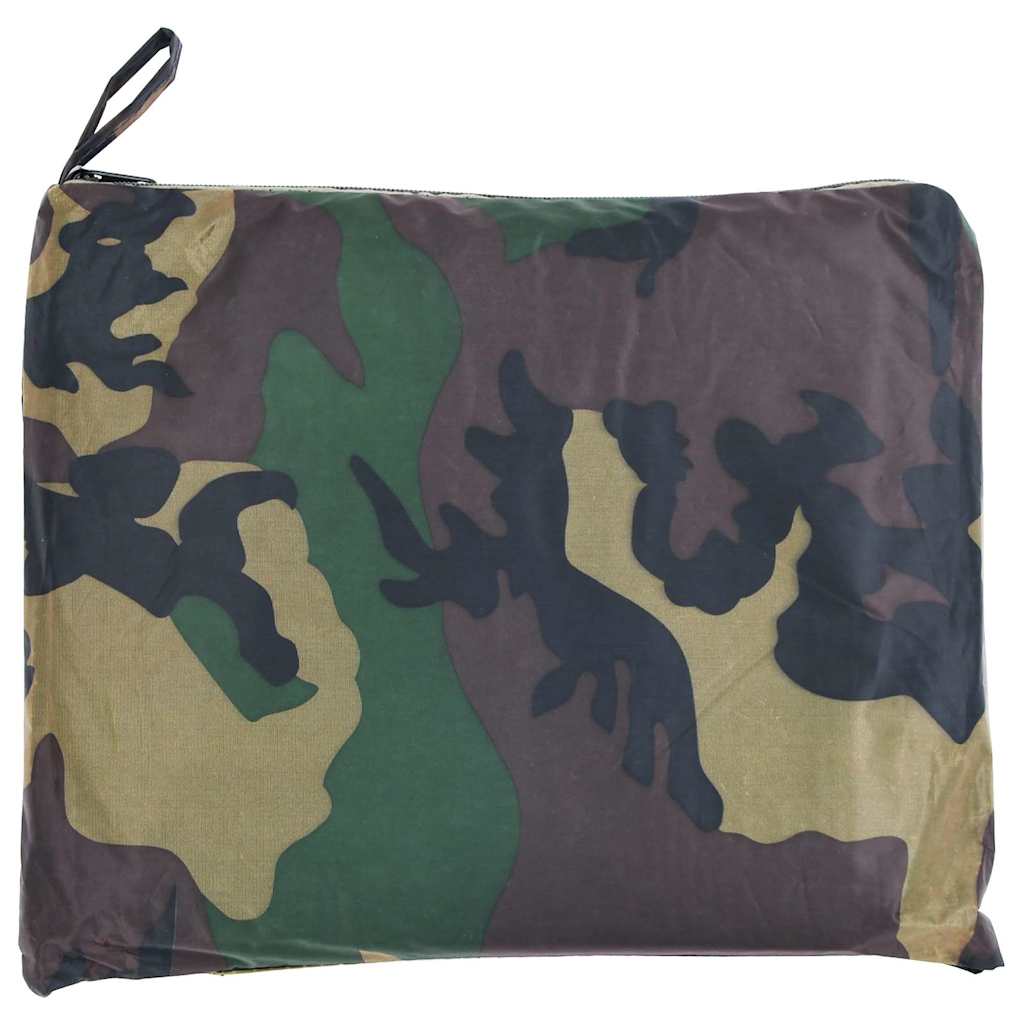 Poncho para a chuva impermeável campismo/caminhadas camuflagem