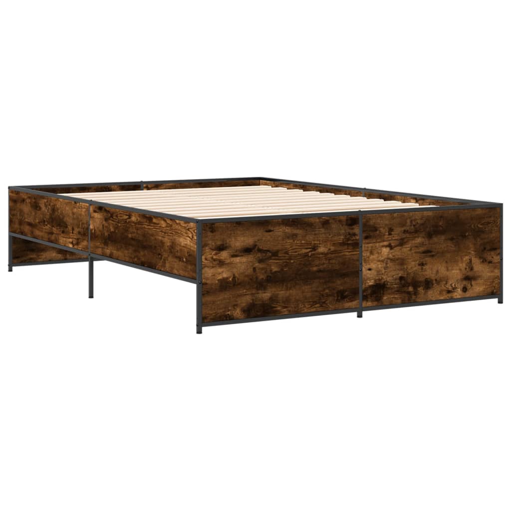 Estrutura cama 140x190 cm derivados de madeira/metal
