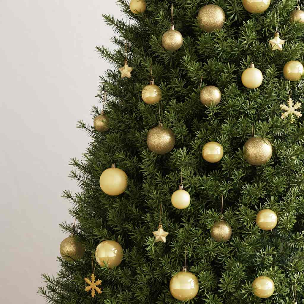 111 Pcs conjunto de enfeites de natal poliestireno dourado