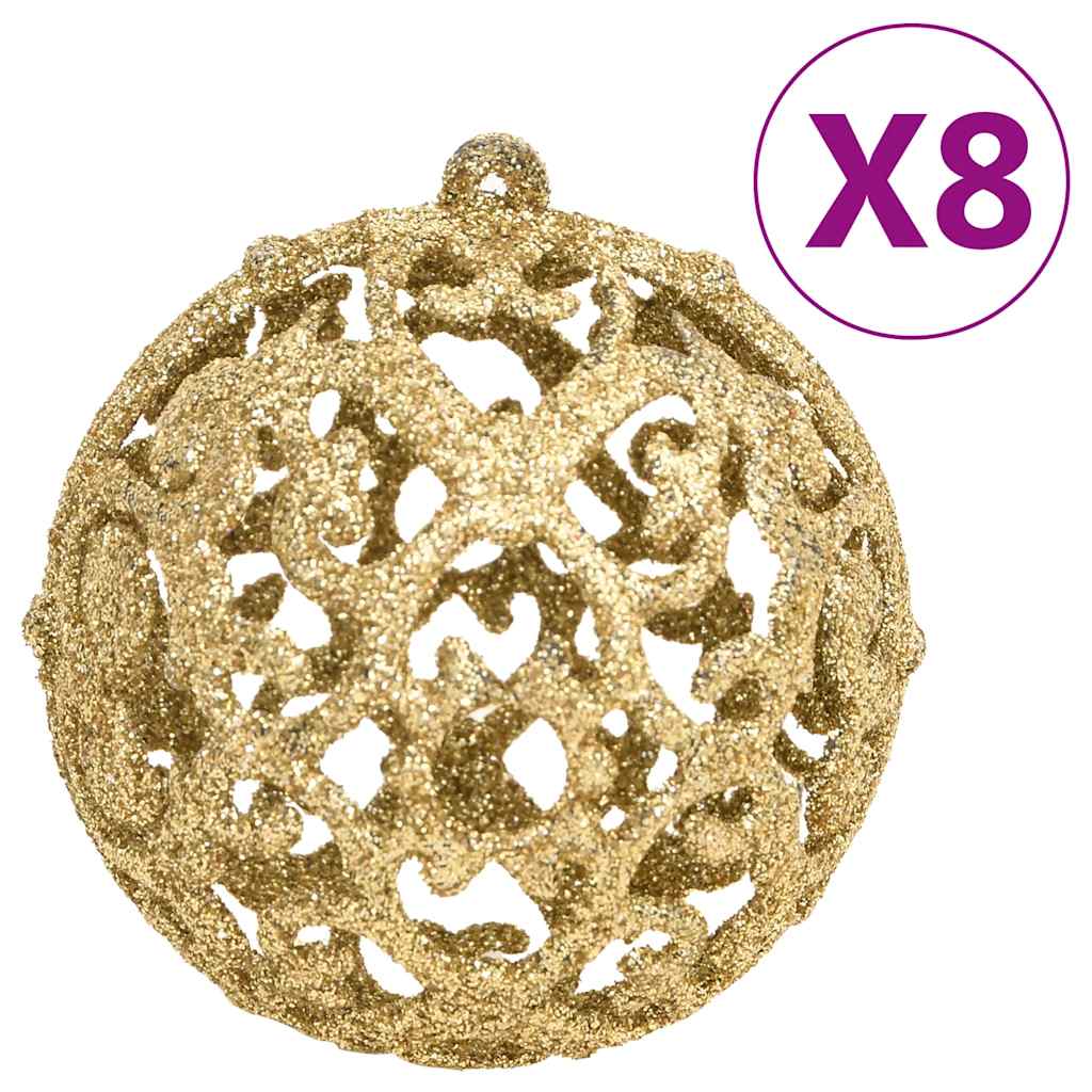 111 Pcs conjunto de enfeites de natal poliestireno dourado