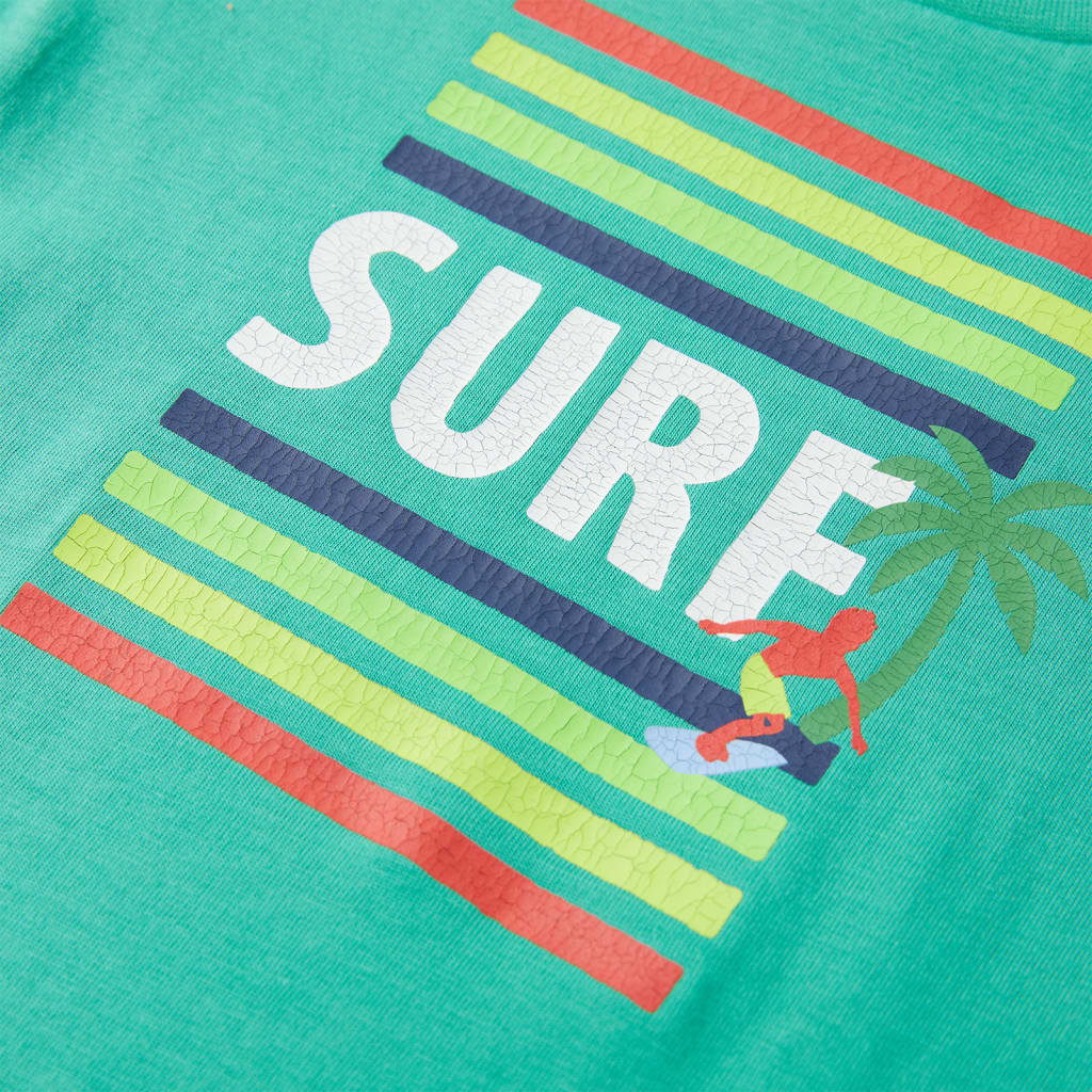 T-shirt de criança verde 140