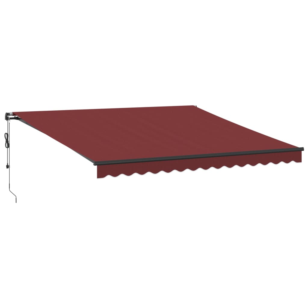 Toldo retrátil automático 400x350 cm bordô