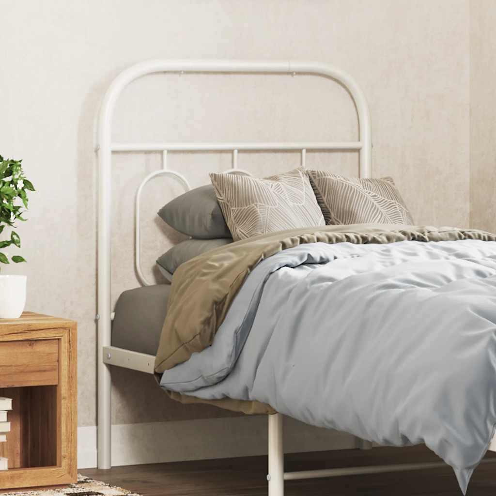 Cabeceira de substituição 75 cm metal branco