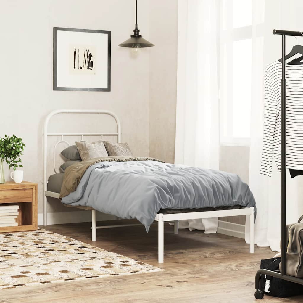 Cabeceira de substituição 75 cm metal branco