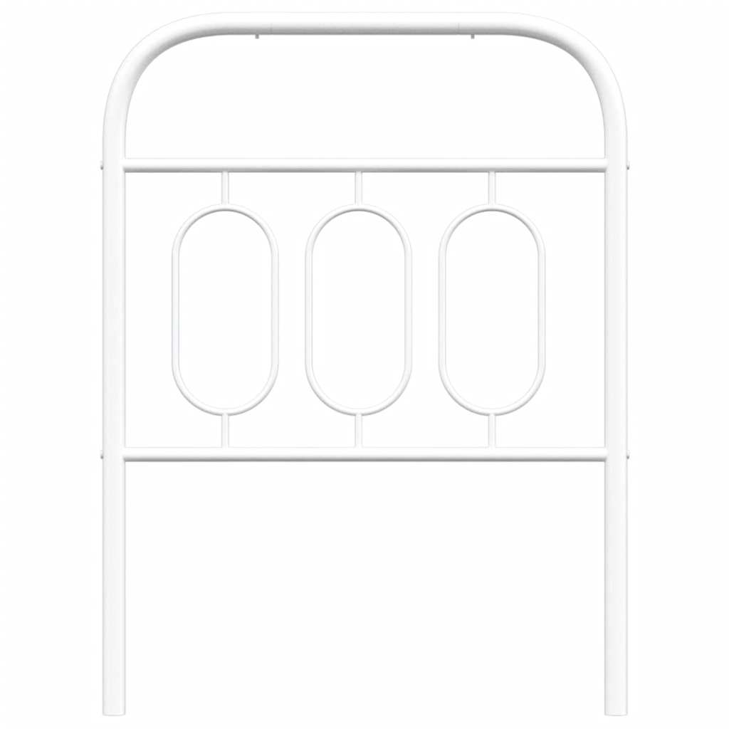 Cabeceira de substituição 75 cm metal branco