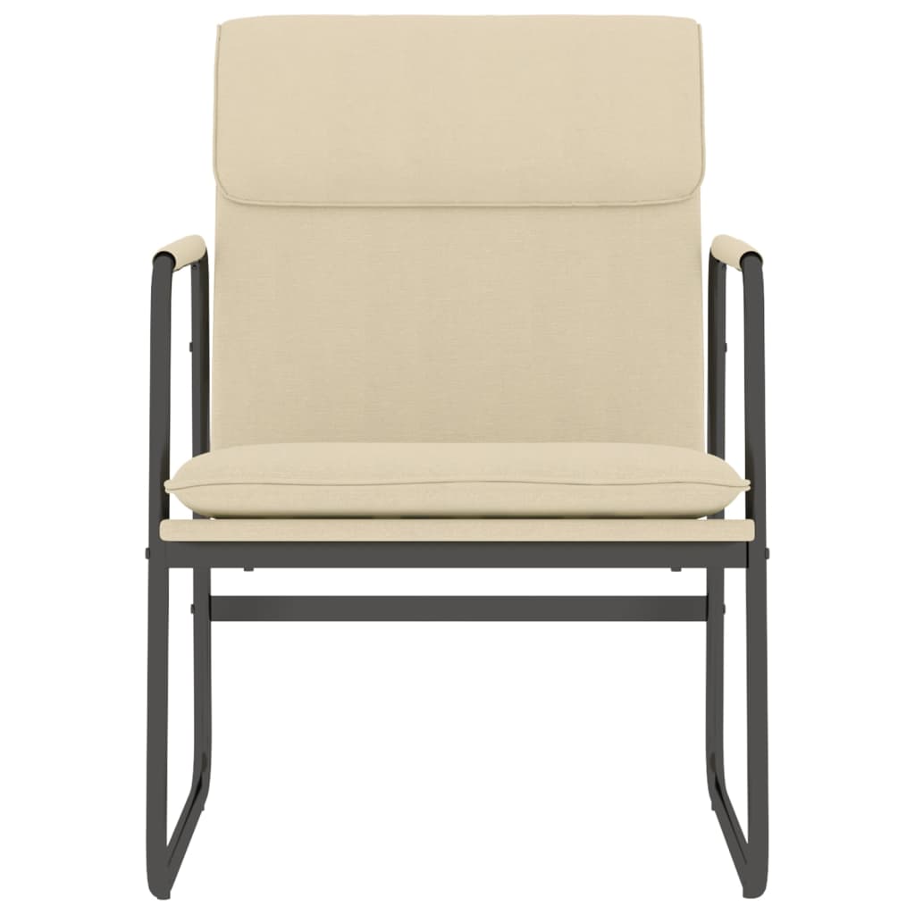 Cadeira lounge 55x64x80 cm tecido cor creme