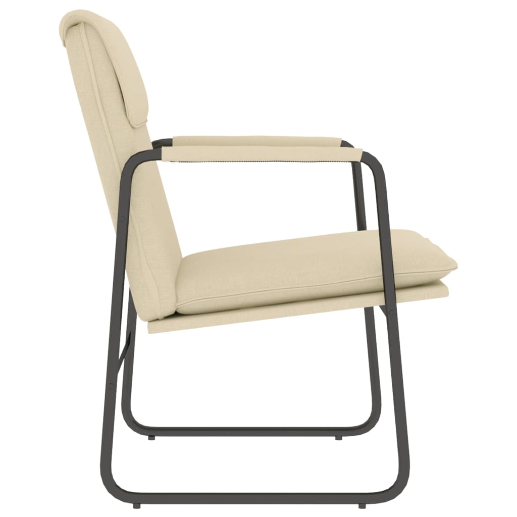 Cadeira lounge 55x64x80 cm tecido cor creme