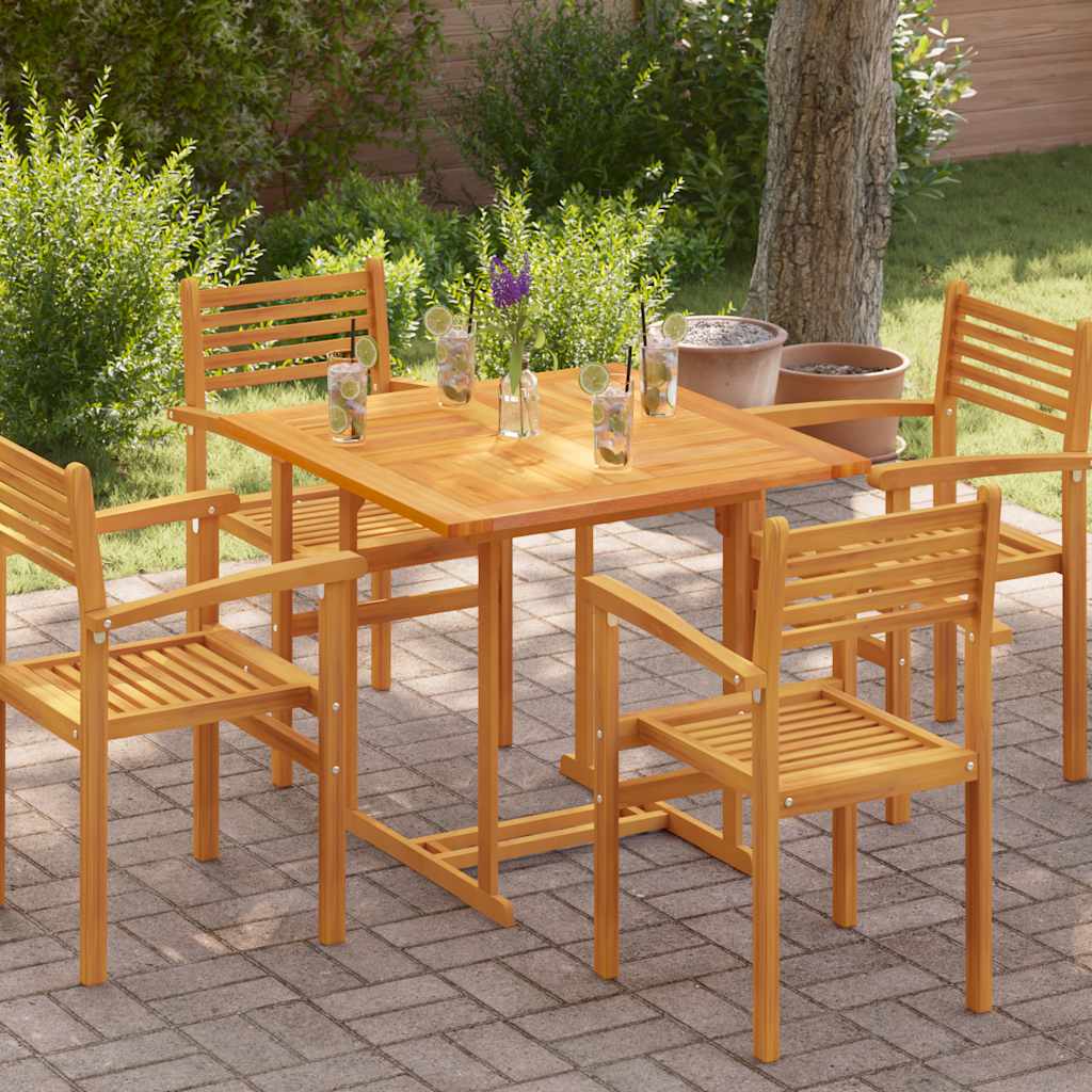 Tampo de mesa quadrado 90x90x2,5 cm madeira de teca maciça
