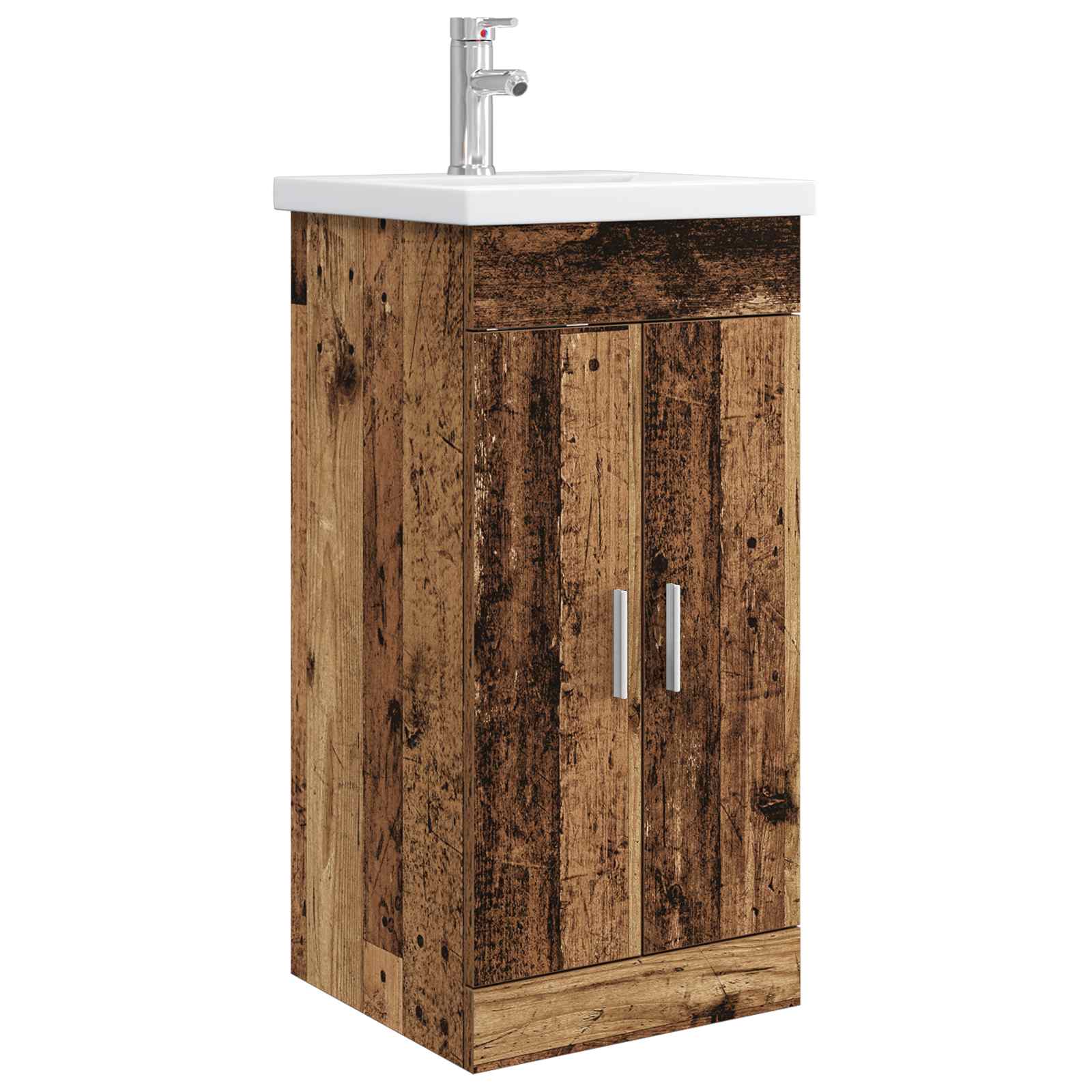 Gabinete de banheiro com pia madeira antiga 42 x 40 x 84,5 cm
