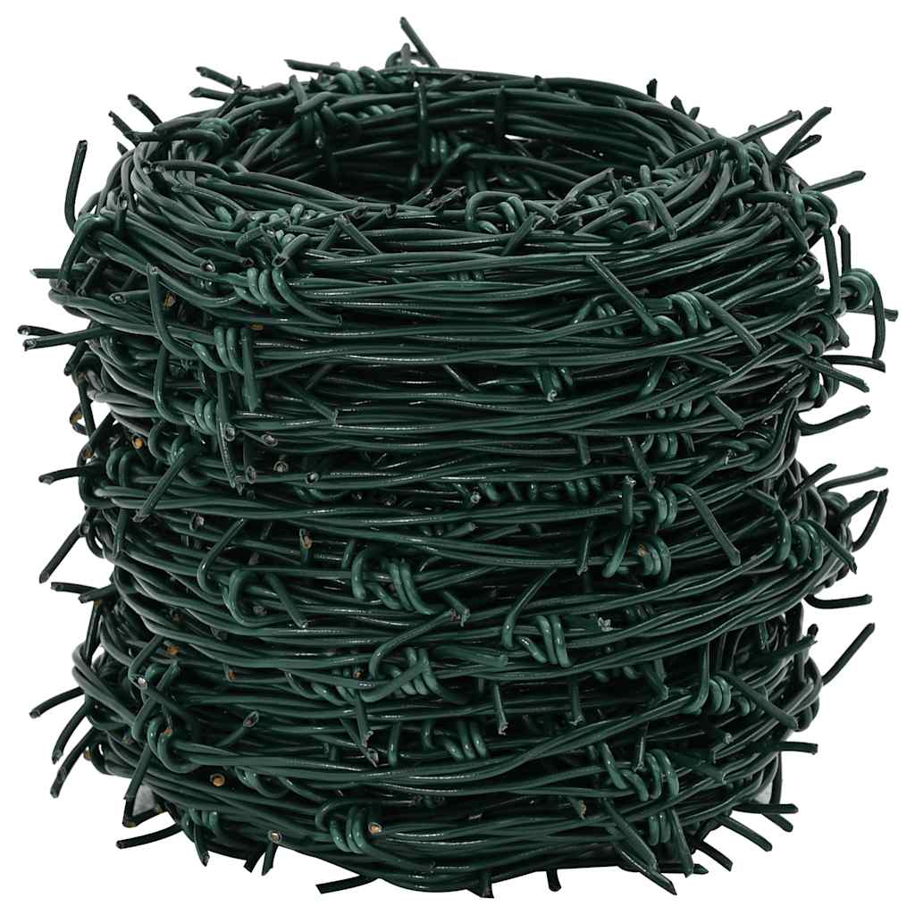 Arame farpado em rolo 100 m verde