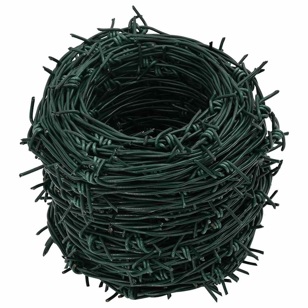 Arame farpado em rolo 100 m verde