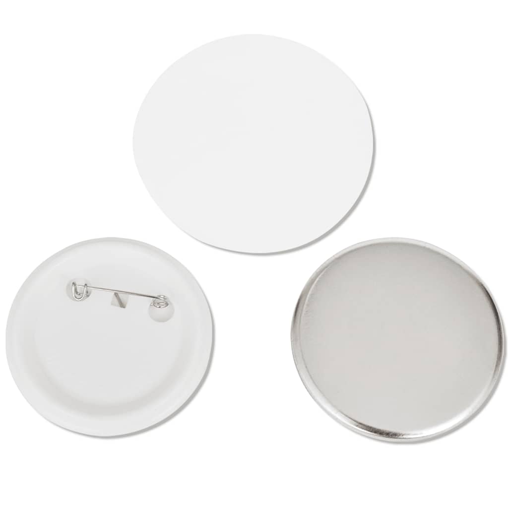 Conjunto de 500 pins/crachás com alfinete 58 mm