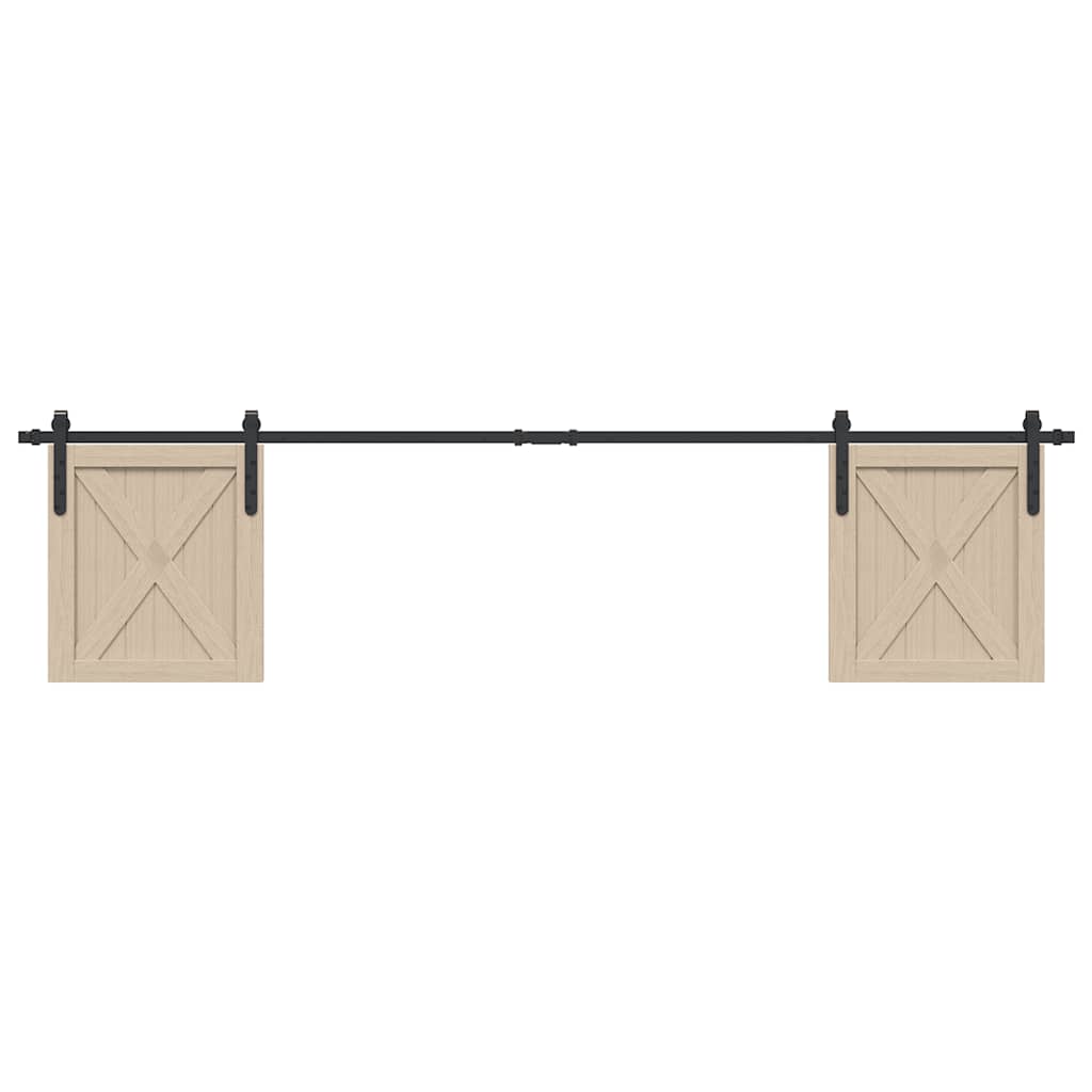Kit para armário deslizante aço carbono 213 cm