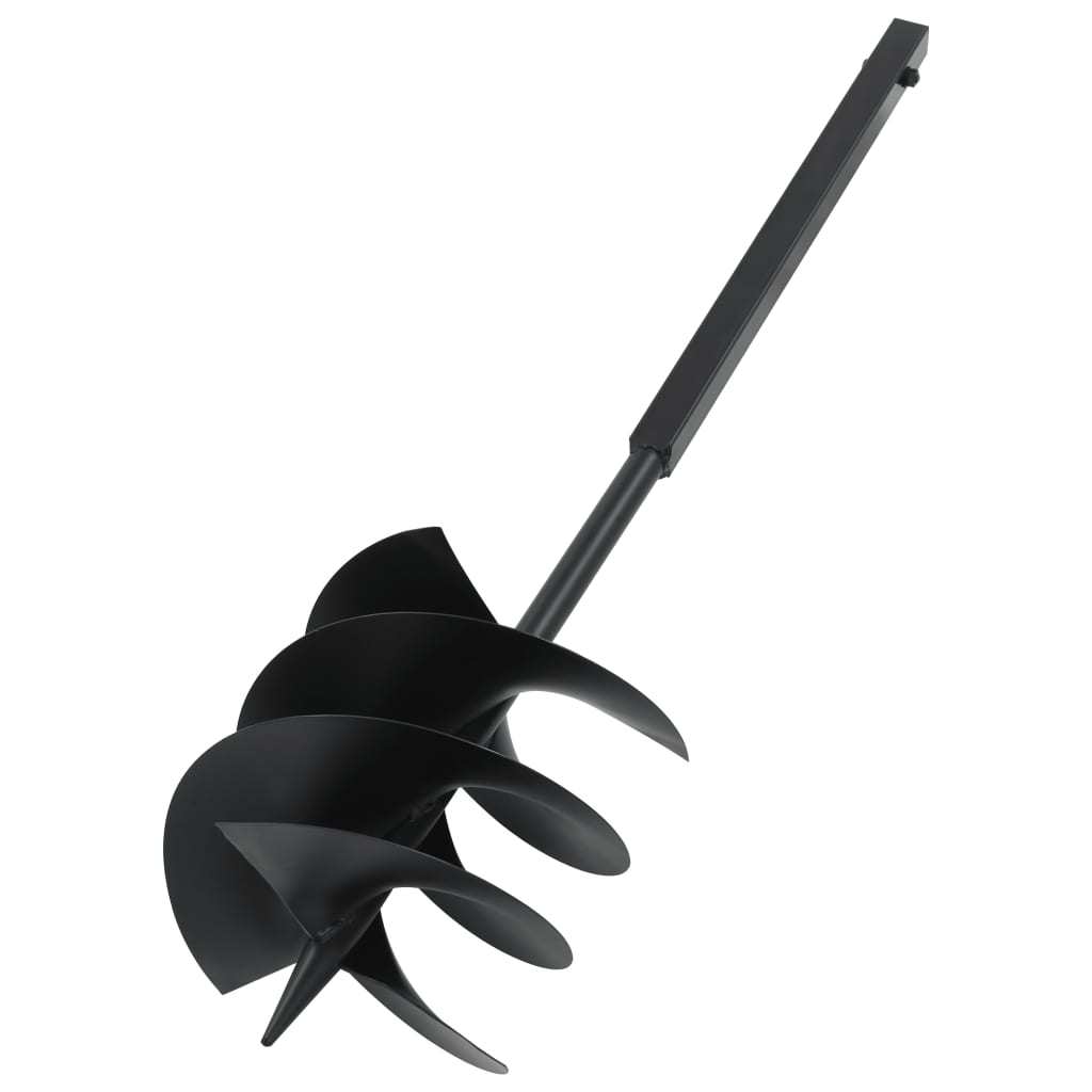 Broca de terra com pega 250 mm aço preto