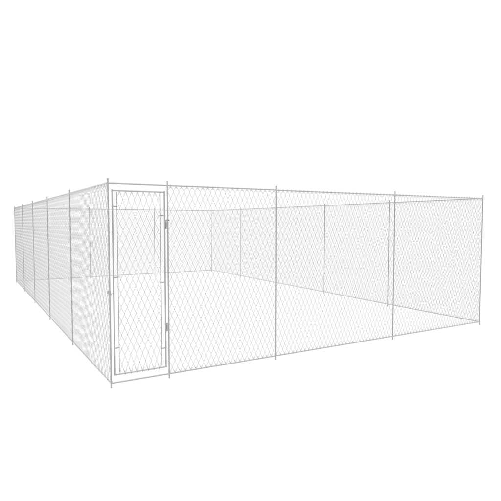 Canil de exterior em aço galvanizado 950x570x185 cm