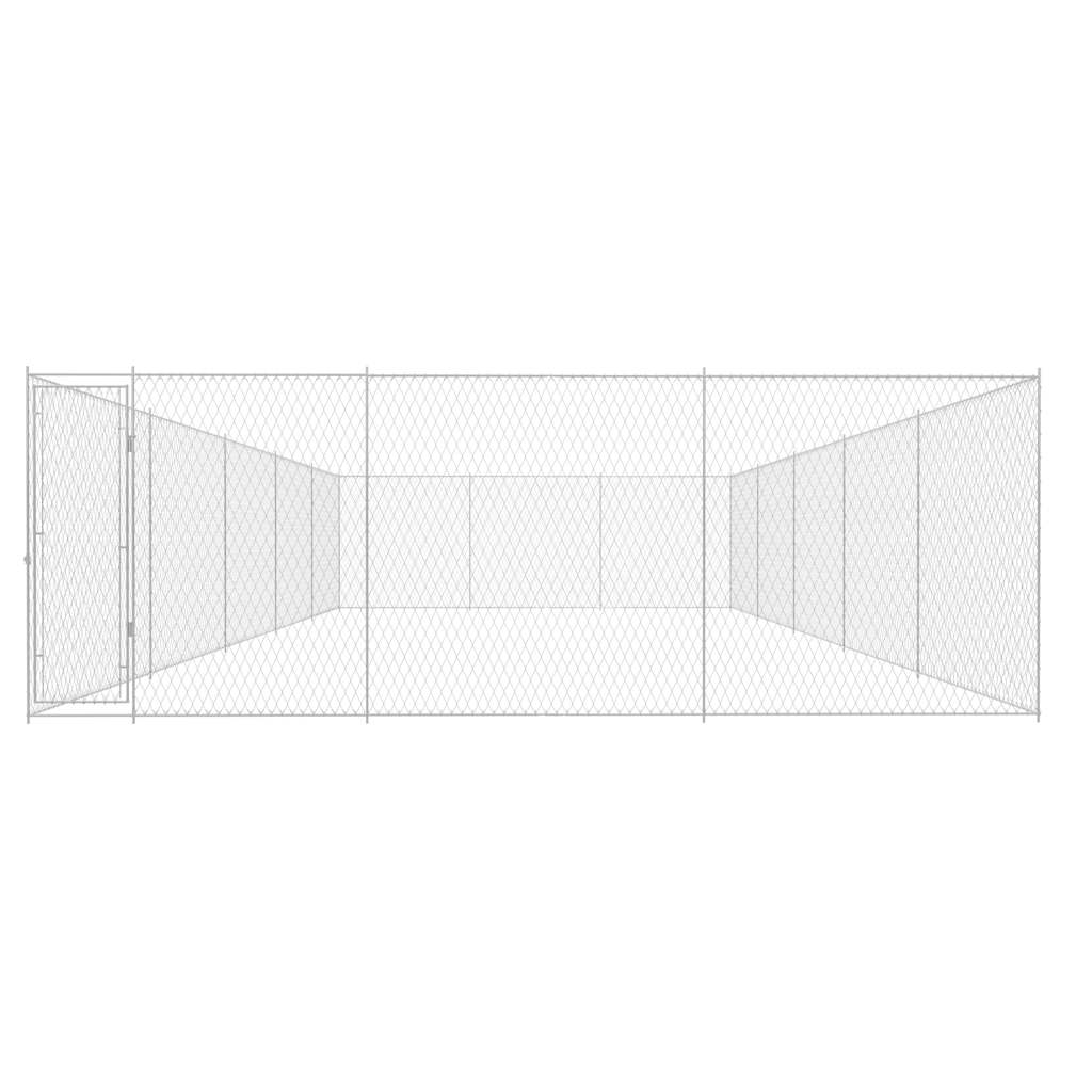 Canil de exterior em aço galvanizado 950x570x185 cm