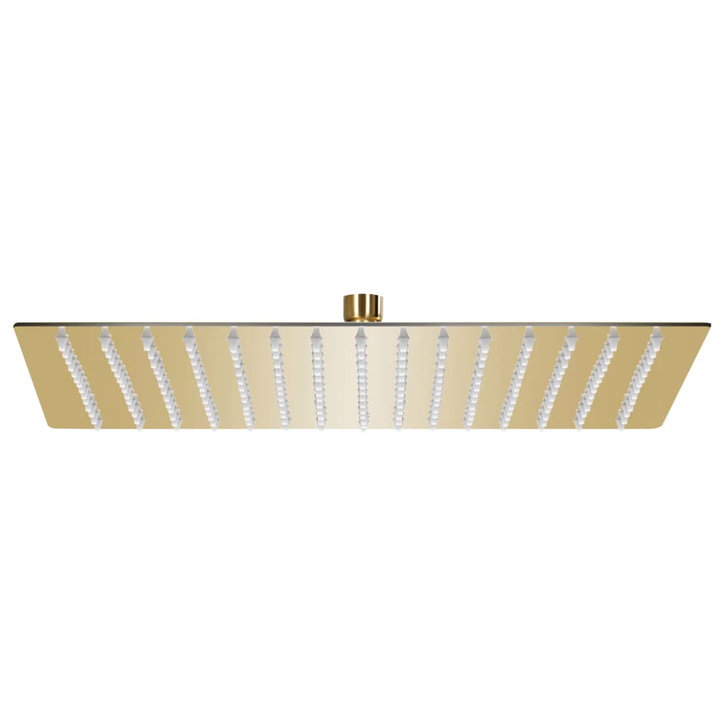 Cabeça de chuveiro quadrada 40x40 cm aço inoxidável dourado