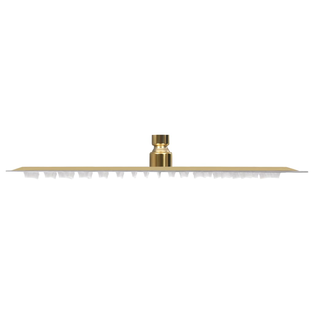 Cabeça de chuveiro quadrada 40x40 cm aço inoxidável dourado
