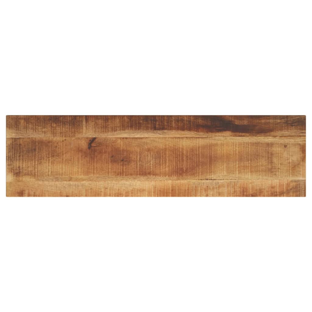 Tampo de mesa retangular 110x40x2,5 cm mangueira áspera maciça