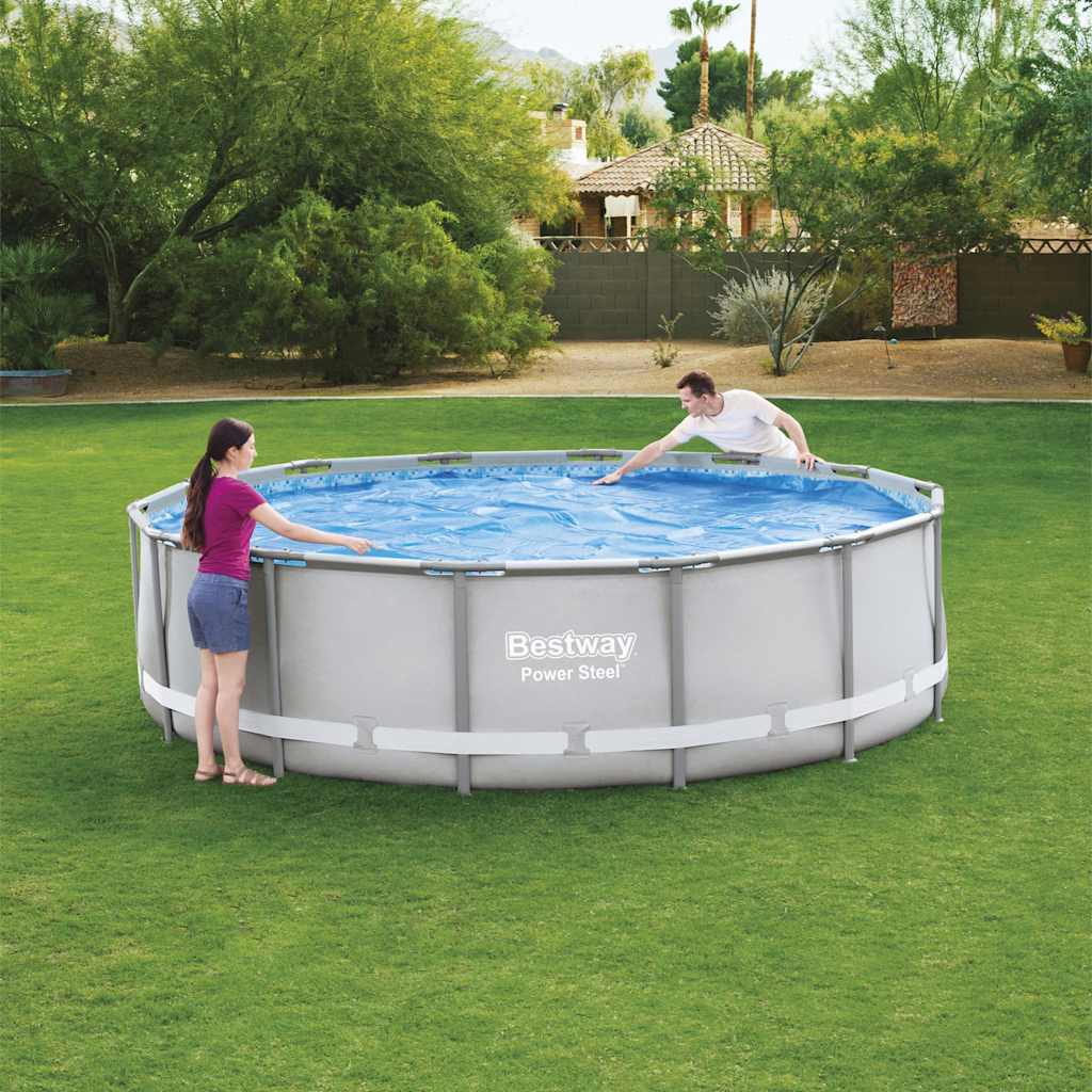 Bestway cobertura de piscina solar flowclear 427 cm