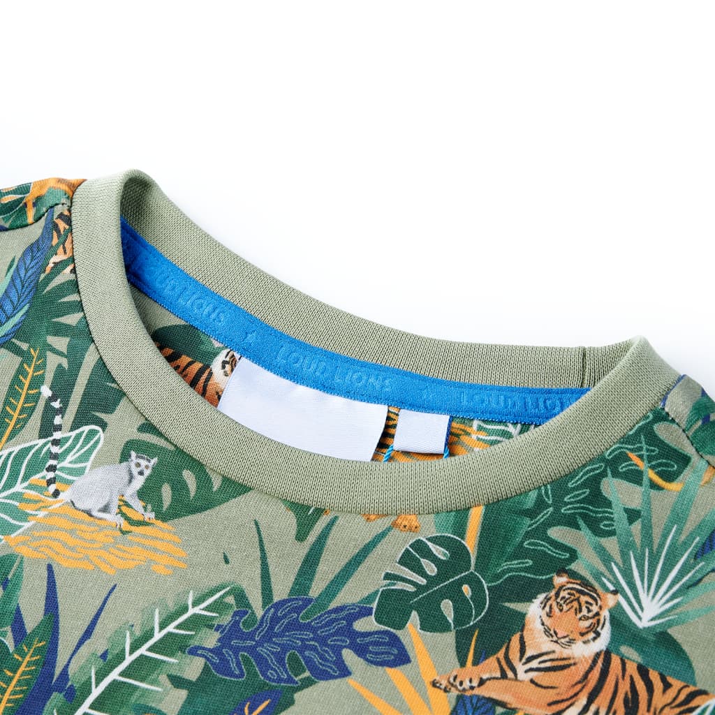 T-shirt de manga curta para criança multicor 140