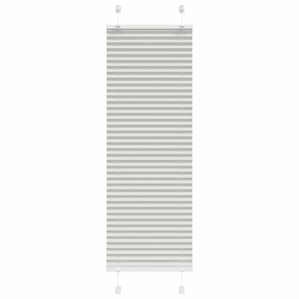 Cinzento luz plissada cega 40x150 cm largura tecido 39,4 cm