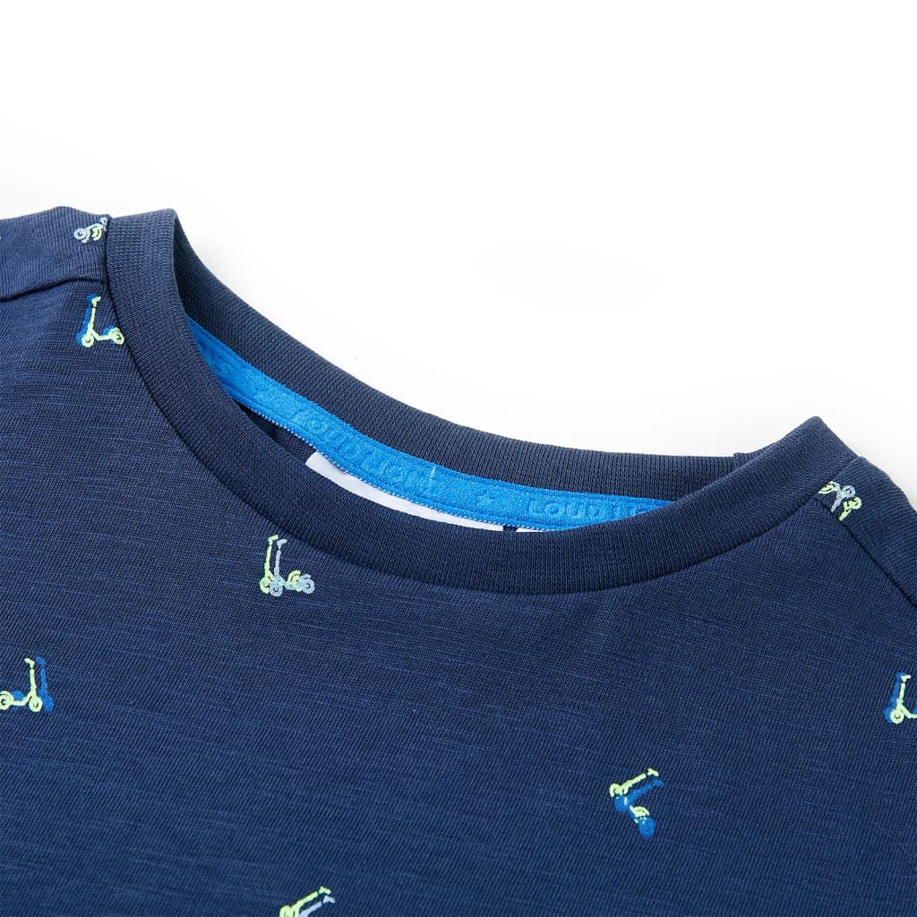 T-shirt para criança azul-escuro 92