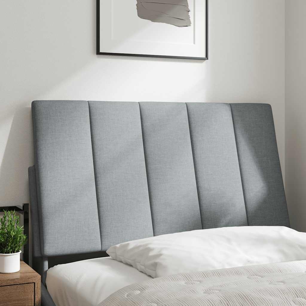 Almofadão de cabeceira hanko 80 cm tecido cinzento-claro