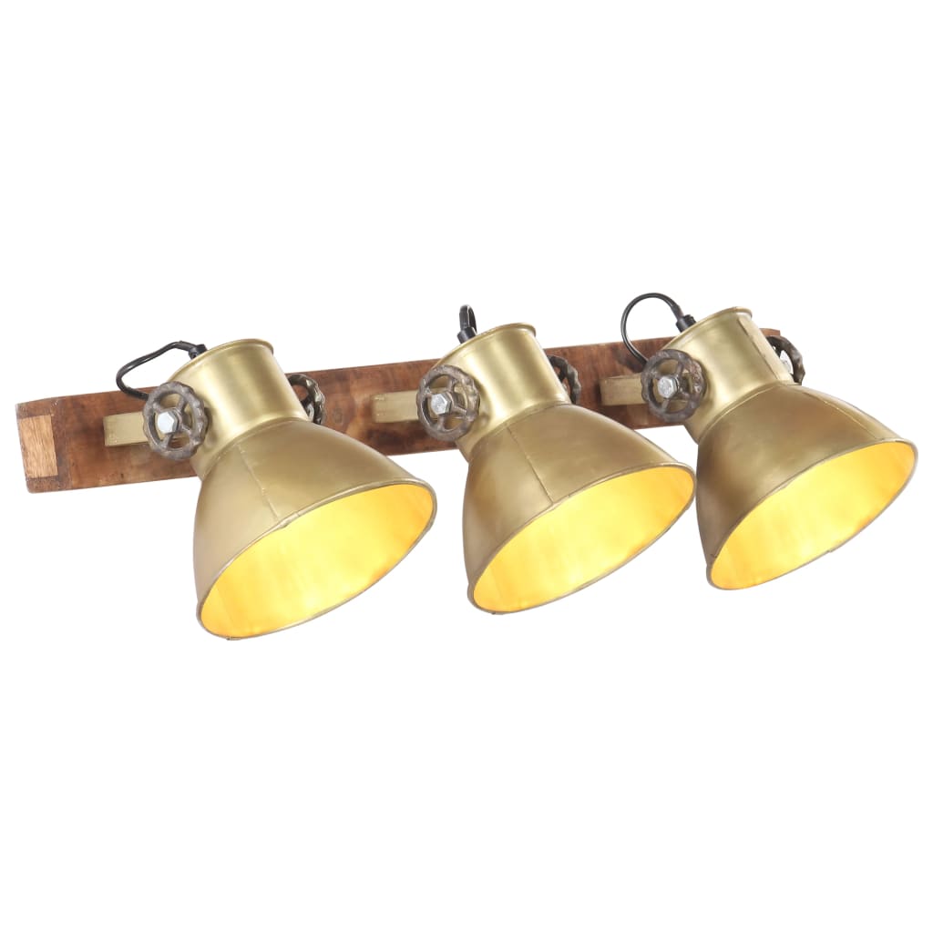 Candeeiro de parede industrial 65x25 cm e27 bronze