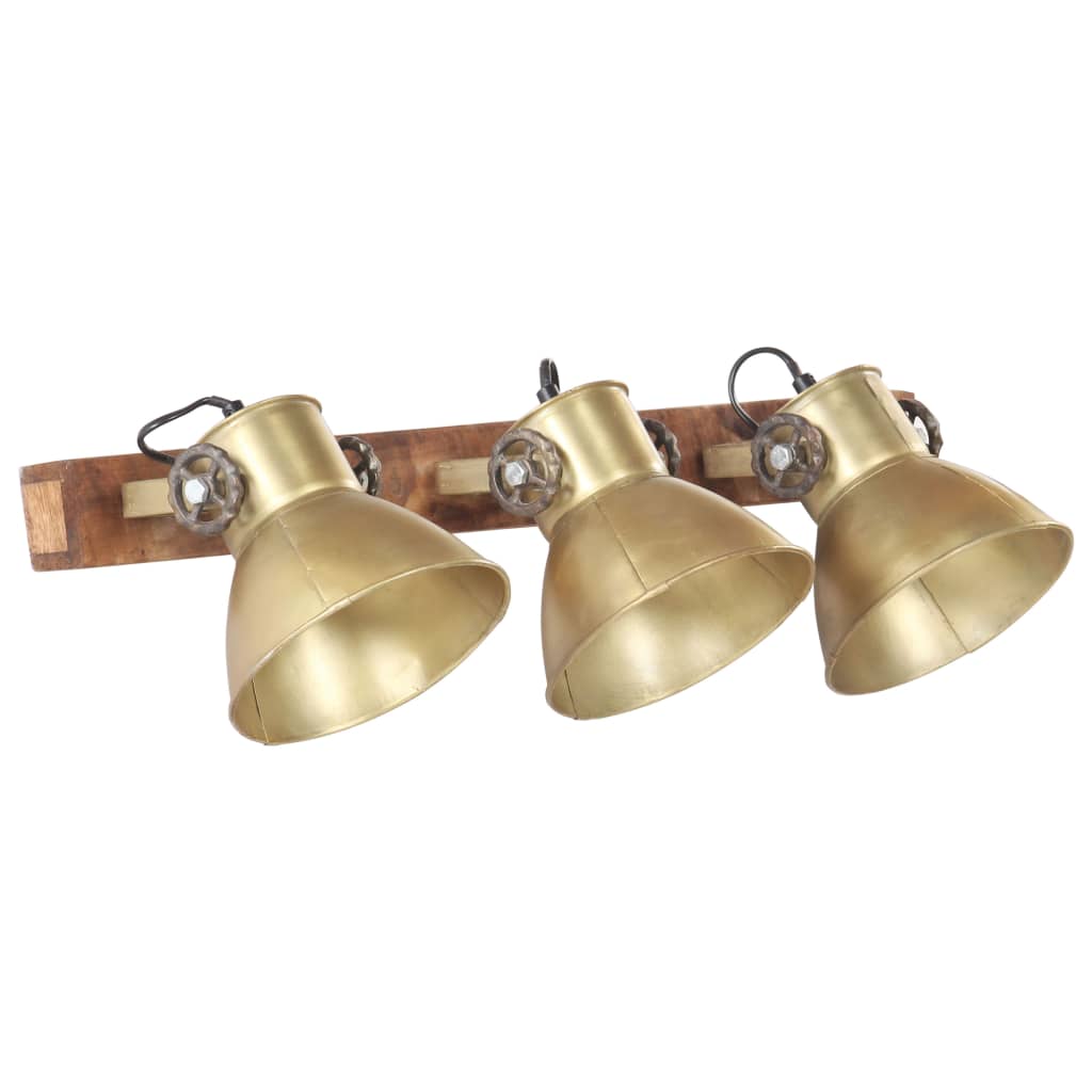 Candeeiro de parede industrial 65x25 cm e27 bronze