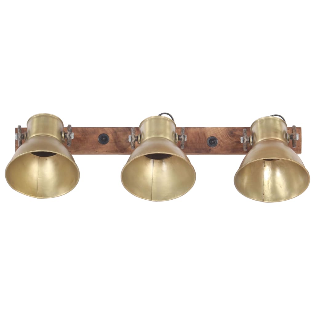 Candeeiro de parede industrial 65x25 cm e27 bronze