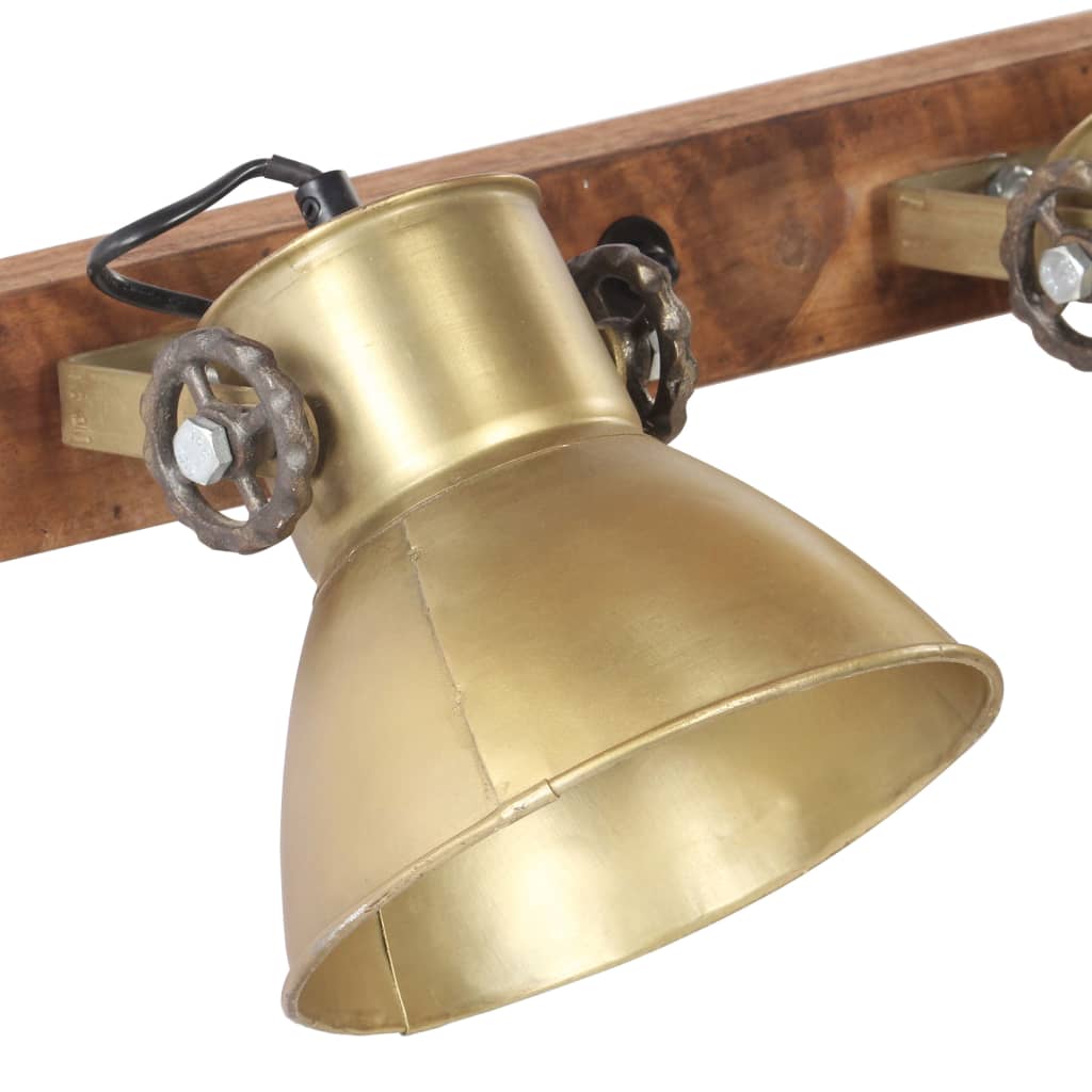 Candeeiro de parede industrial 65x25 cm e27 bronze