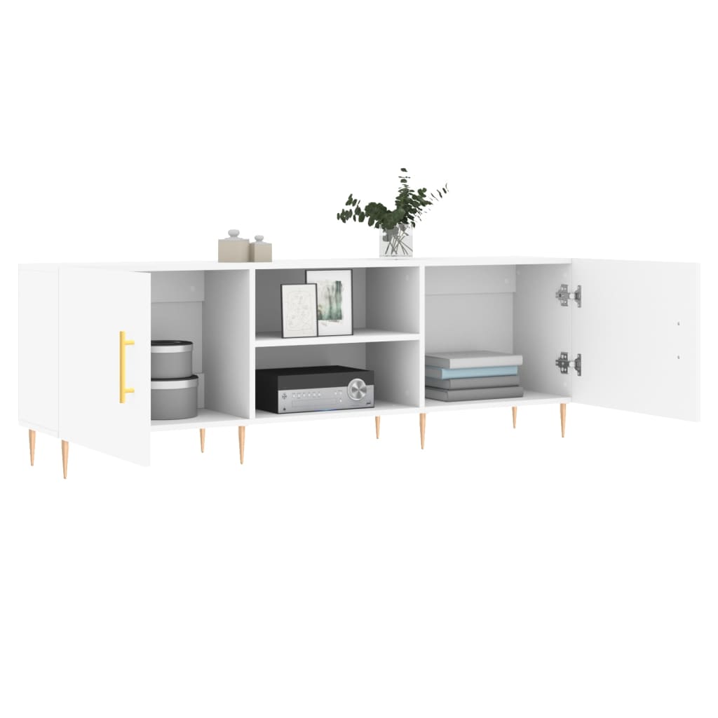 Móvel para TV 150x30x50 cm derivados de madeira branco