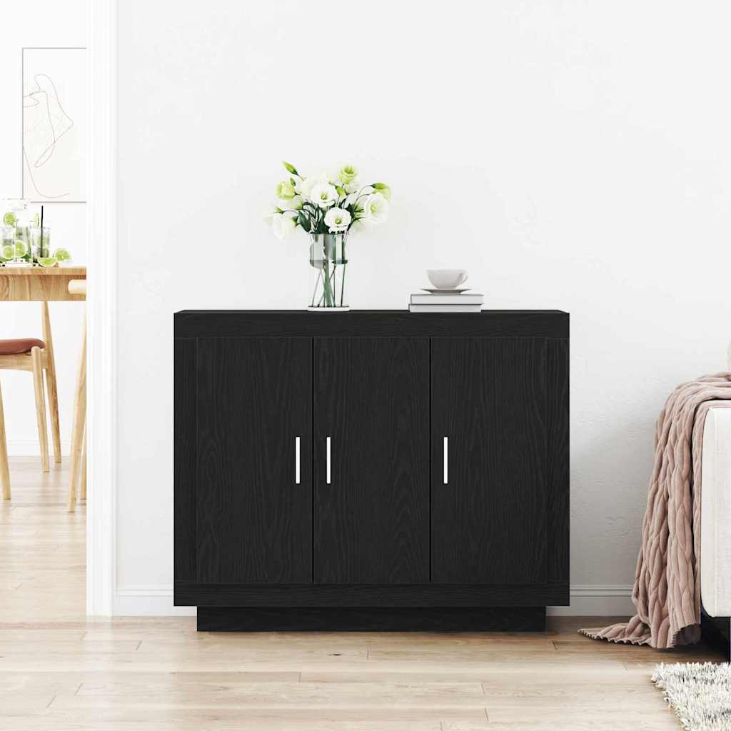 Buffet carvalho preto 92 x 35 x 75 cm derivados de madeira