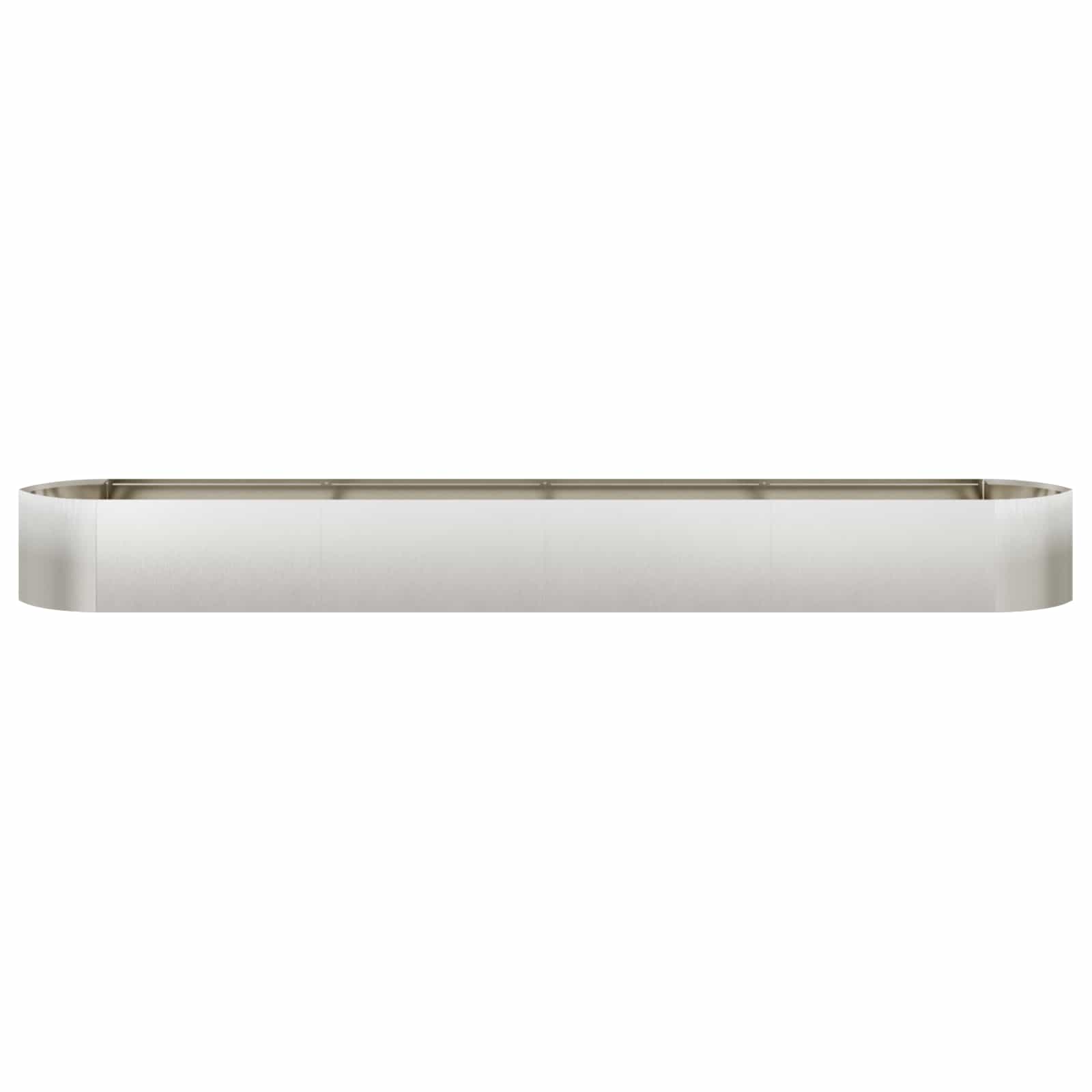 Cama de jardim elevada aço inoxidável 380 x 40 x 40 cm aço