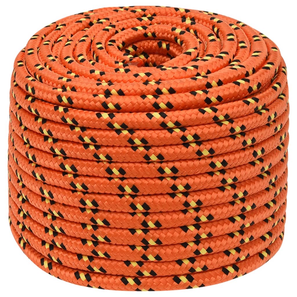 Corda de barco 12 mm 250 m polipropileno laranja