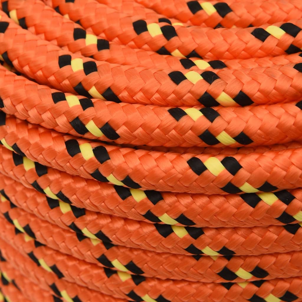 Corda de barco 12 mm 250 m polipropileno laranja