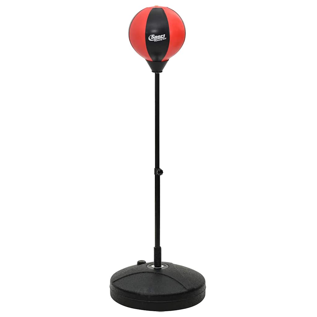 Conj. bola boxe c/ luvas e bomba ajustável em altura 81-122 cm
