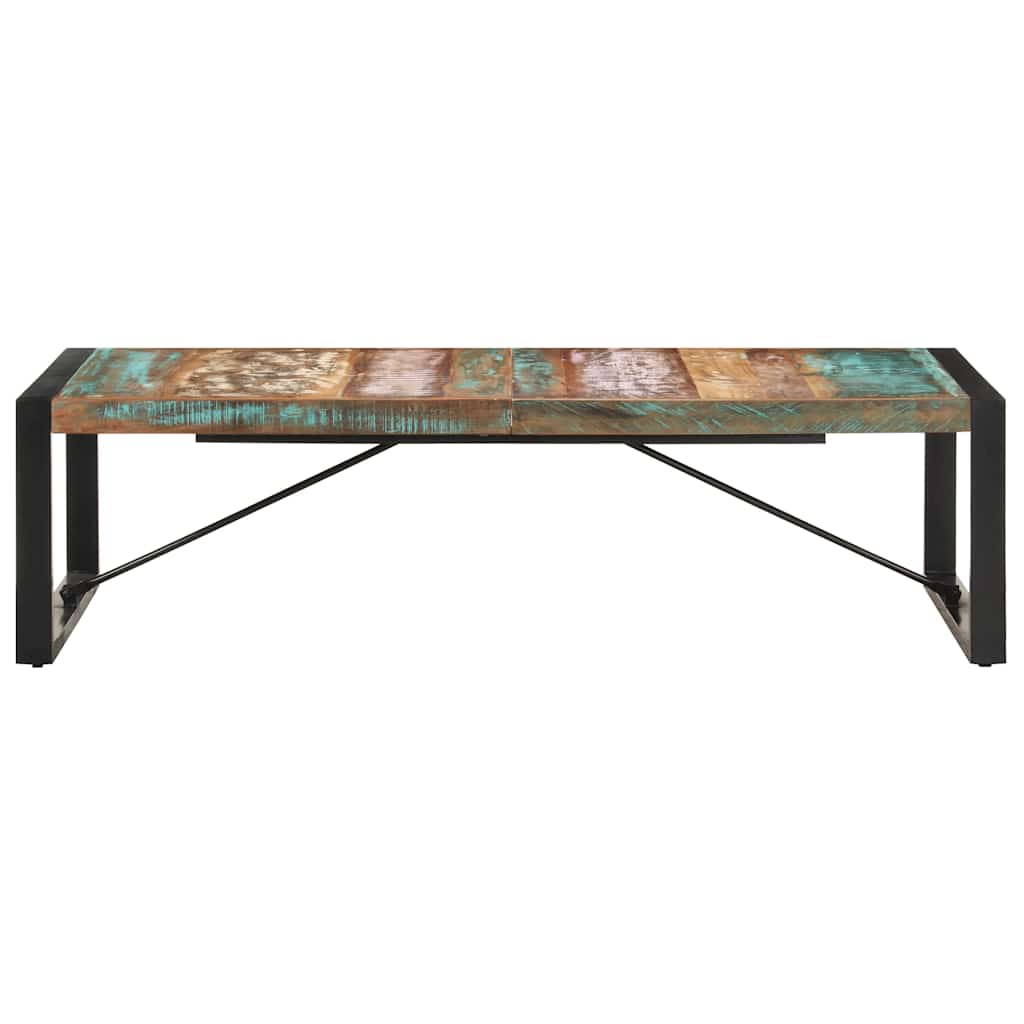 Mesa de centro 140x70x40 cm madeira recuperada maciça