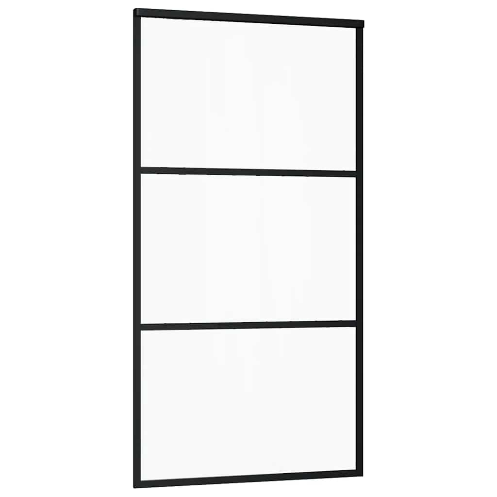 Porta deslizante c/ conj ferragens 102x205cm vidro esg/alumínio