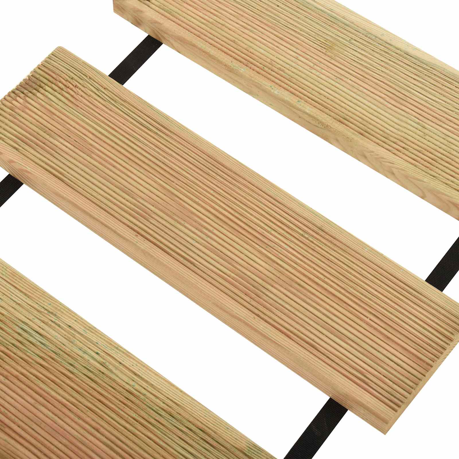 Rolô de deck natural 35 x 300 cm madeira de pinho impregnada