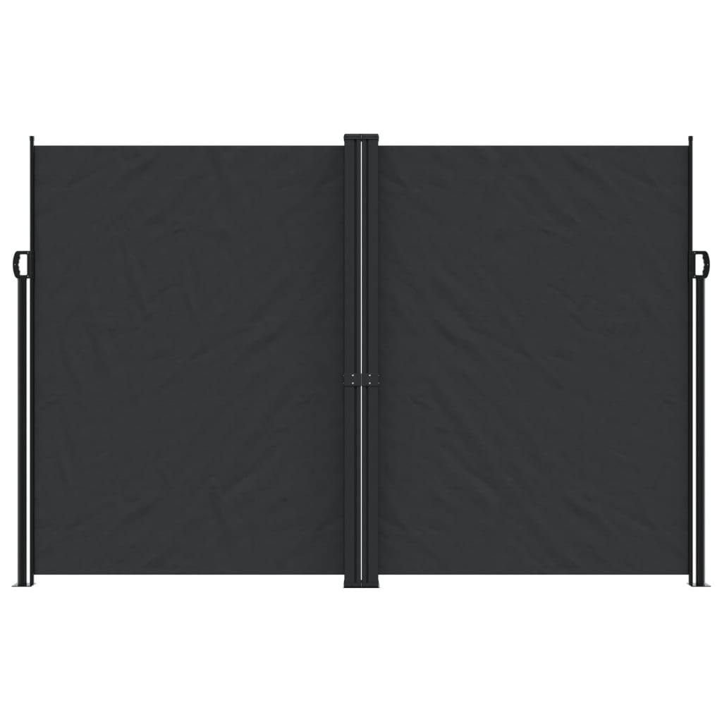 Toldo lateral retrátil 220x1000 cm preto