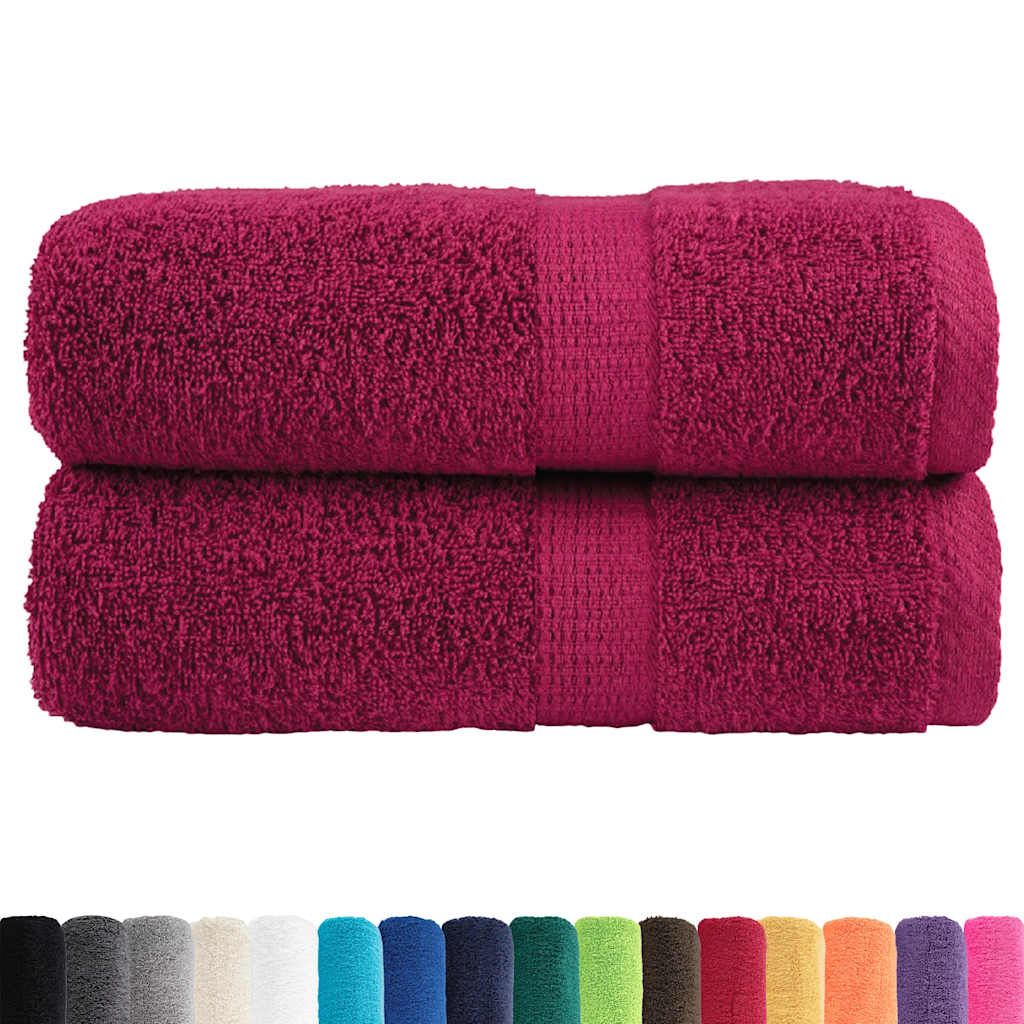 Toalhas de rosto premium solund 2 peças bordeaux 30x30 cm 600 g/m²