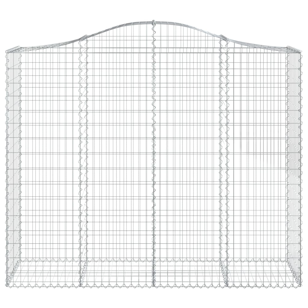 Cestos gabião arqueados 15 pcs 200x50x160/180 ferro galvanizado
