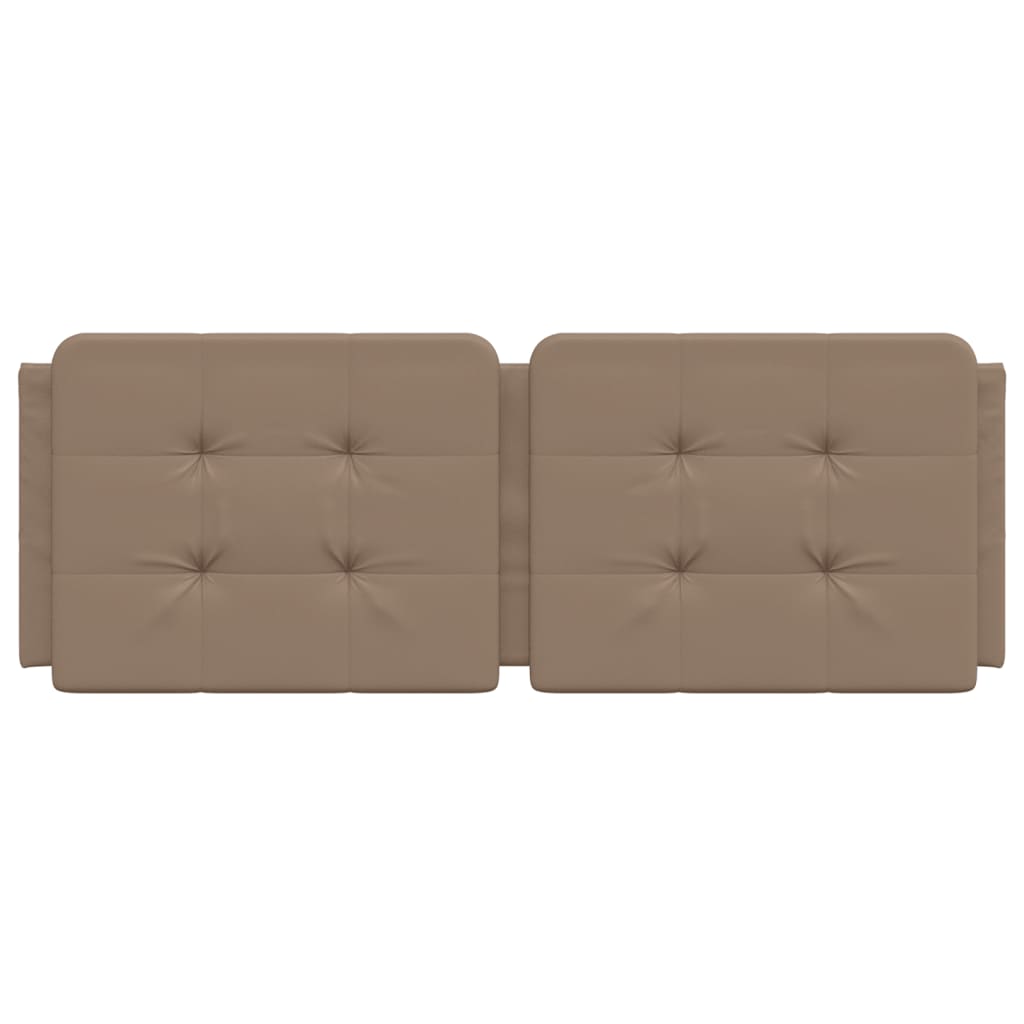 Almofadão de cabeceira zadar 120 cm couro artificial cappuccino