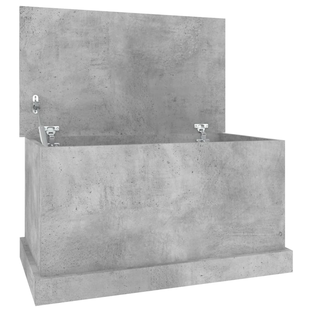Caixa de arrumação 70x40x38 cm derivados madeira cinza cimento