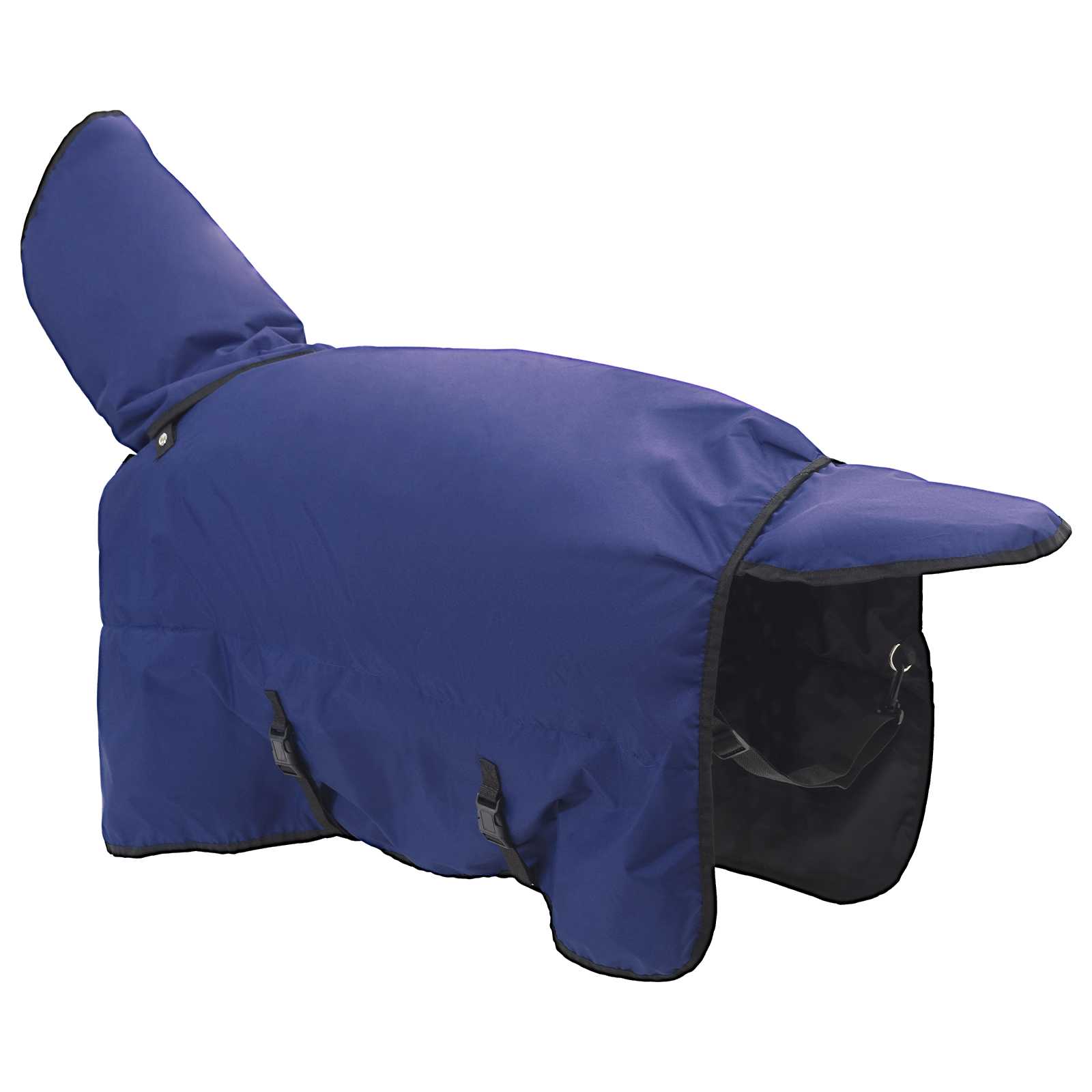 Cobertor de cavalo verde escuro e preto 75 cm poliéster