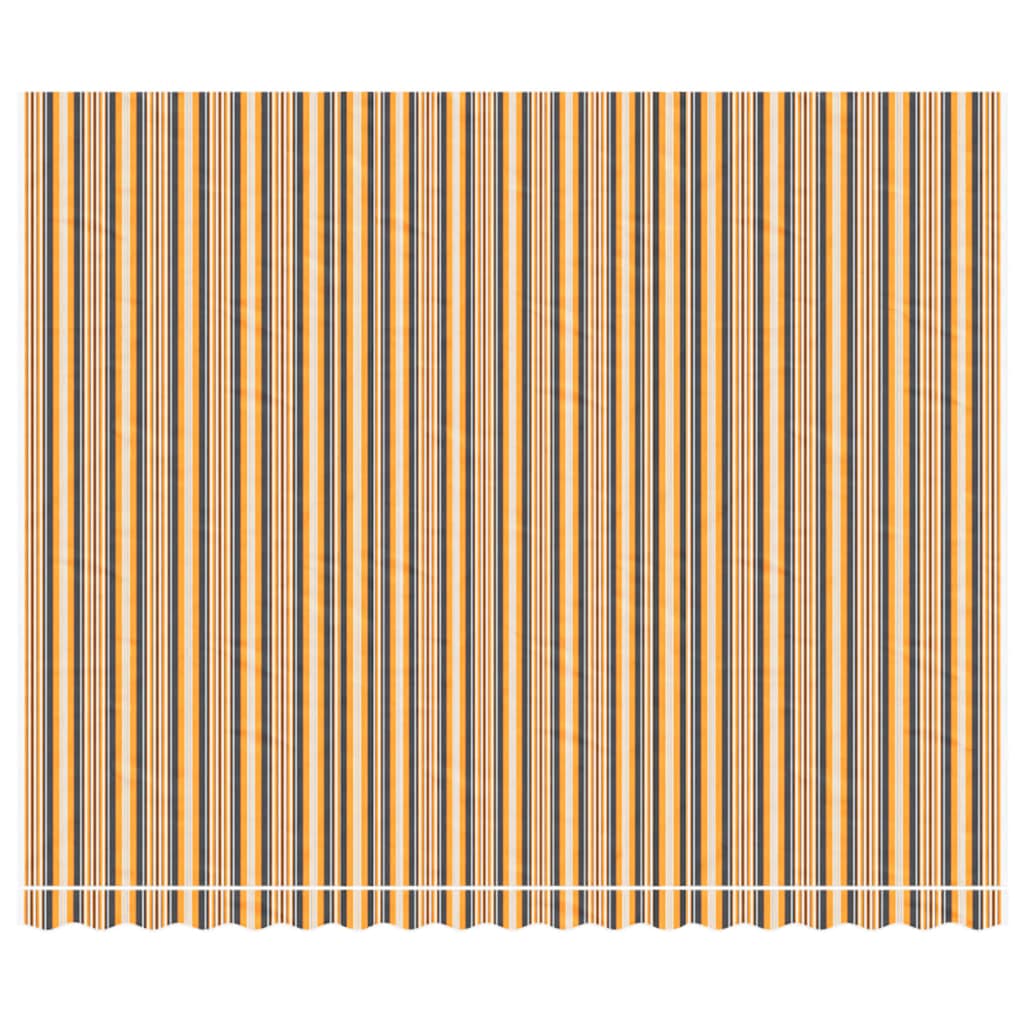 Tecido de substituição para toldo laranja e preto 450x350 cm poliéster